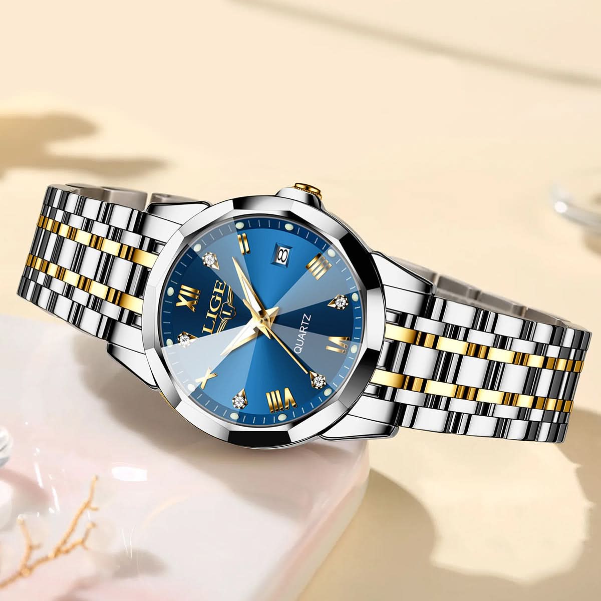 Unisex Fashion Quartz Watch – Calendar Wristwatch with Luminous Dial