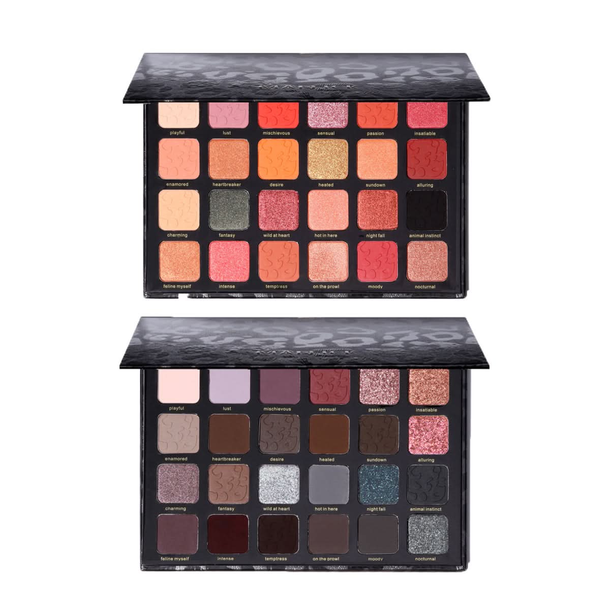 24-Color Leopard Eyeshadow Palette – Chameleon Matte & Pearlescent Shades