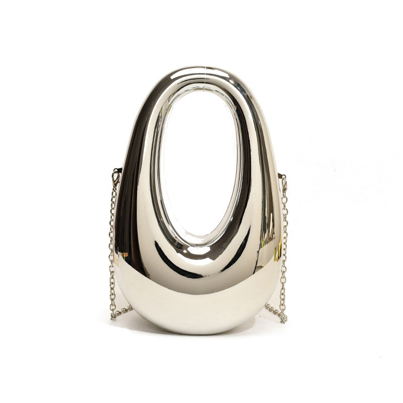 Acrylic Oval Box Handbag – Fashion Chain Crossbody Evening Bag for Women