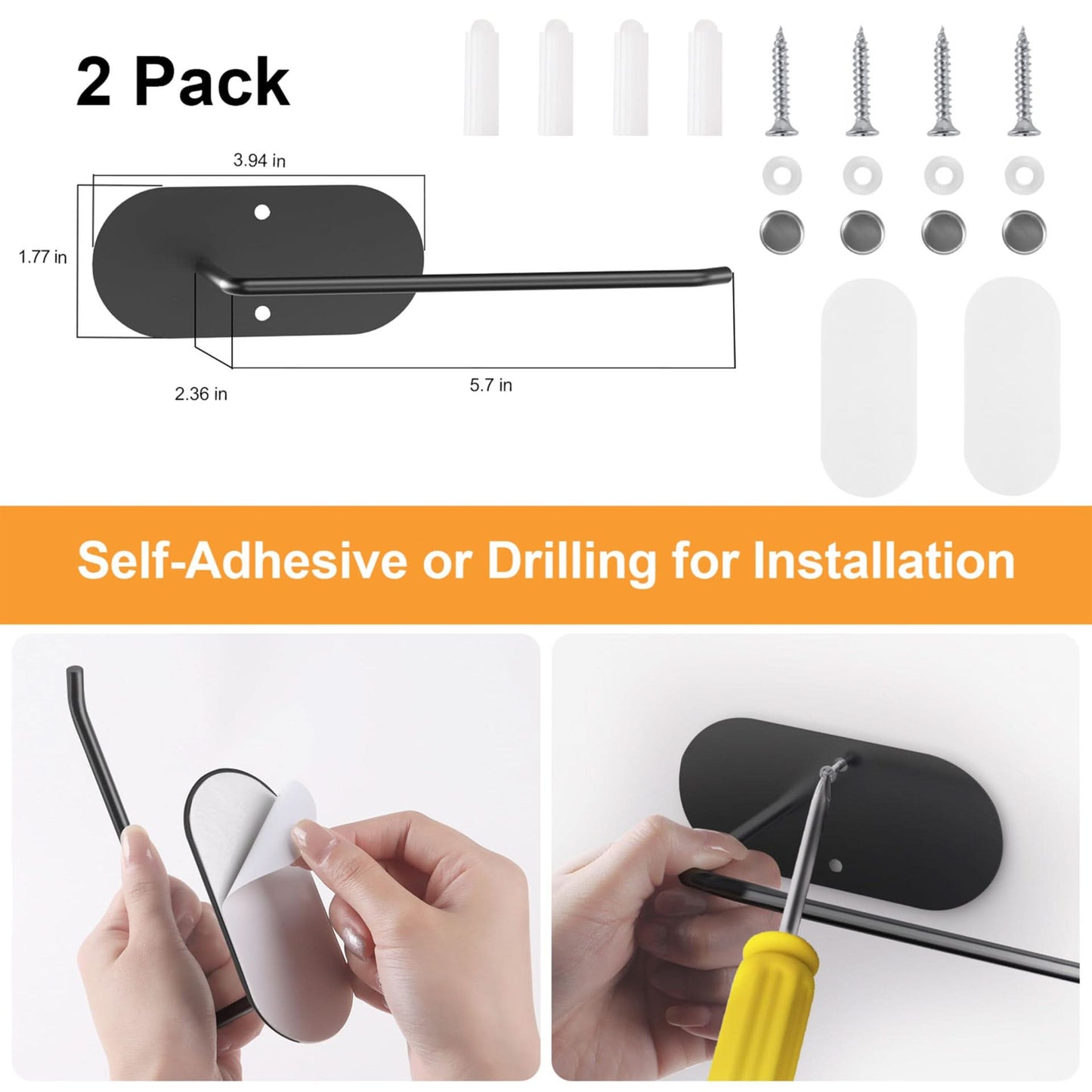 Cup Lid Hook - Paper Towel Rack & Storage Holder