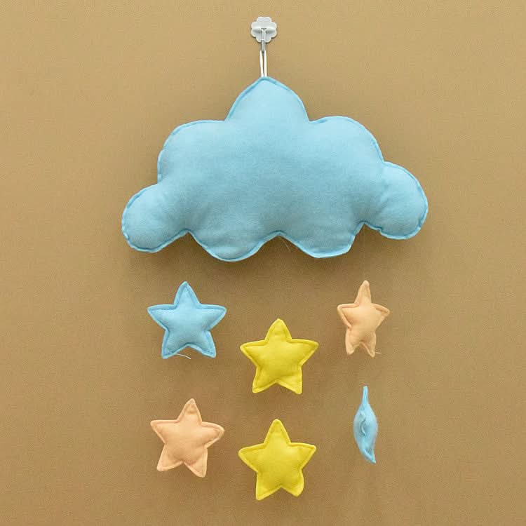 Whimsical Cloud Hanging Décor – 3D Soft Felt Nursery & Kids’ Room Pendant