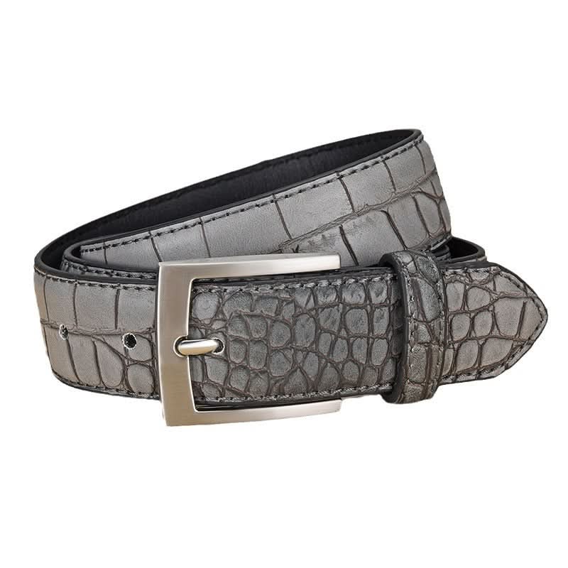 Men's Crocodile Pattern PU Leather Belt