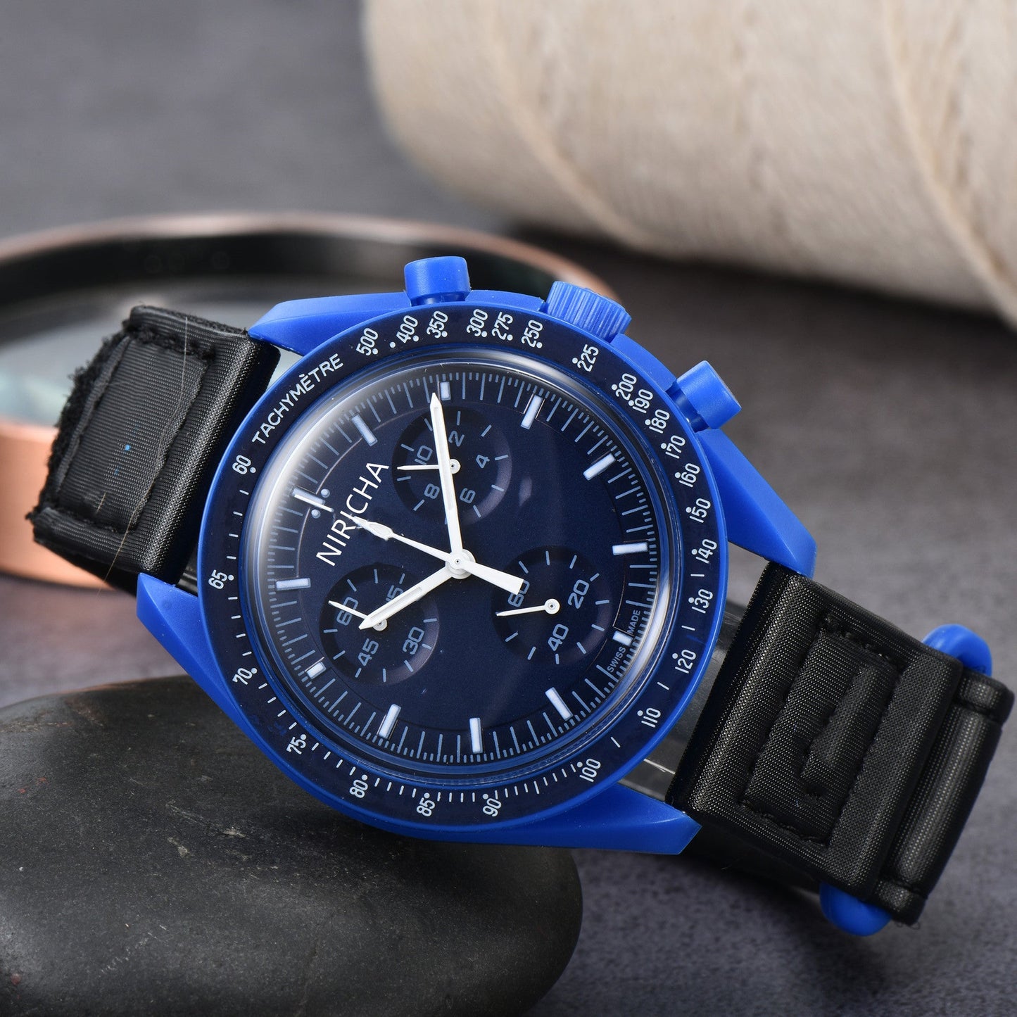 Men's Sport Quartz Watch – 6-Pin Super Luminous Dial
