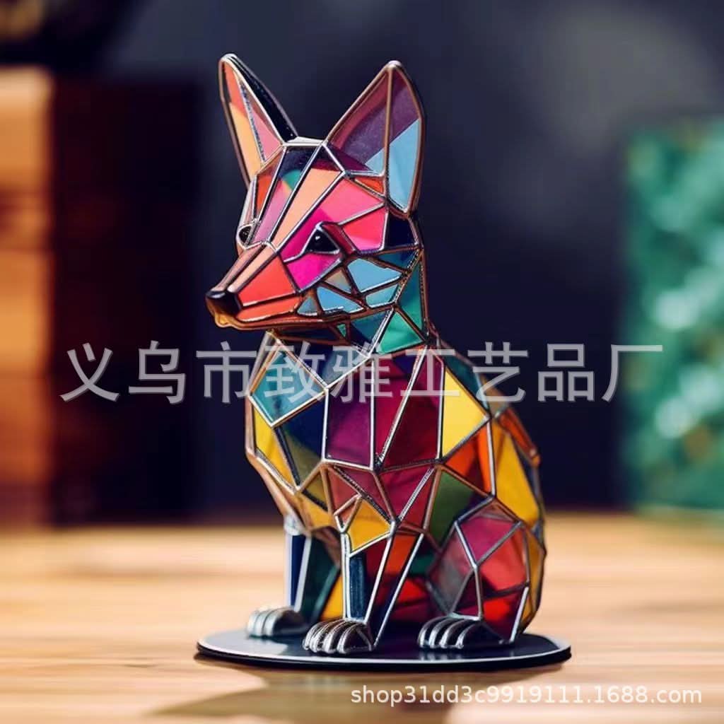 Wildlife Acrylic Art Desktop Ornament Decoration