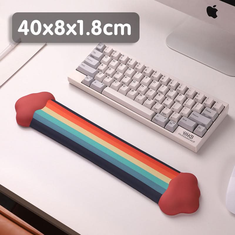 Cloud Rainbow Silicone Wrist Mouse Pad with Memory Foam