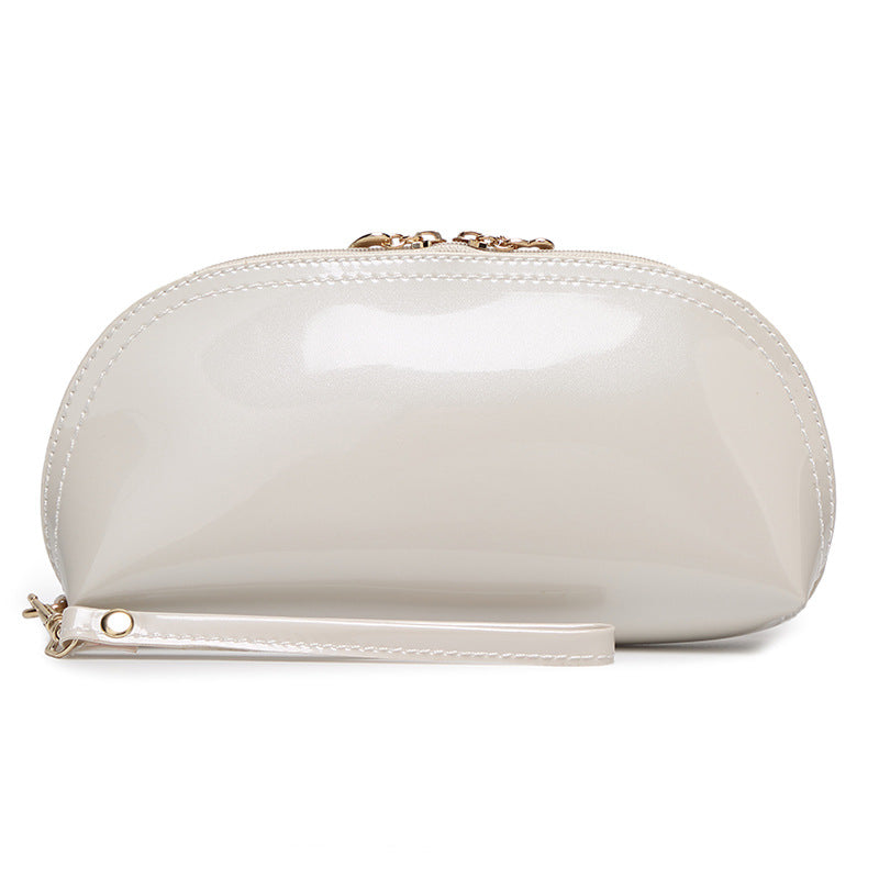 Mini Patent Leather Clutch Bag – Stylish Zipper Purse for Women, Compact Evening & Cosmetic Clutch
