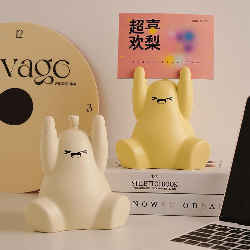 Toto Pear Photo Clip – Ceramic Desk Accessory for Notes & Pictures For Home, Office & Gifts