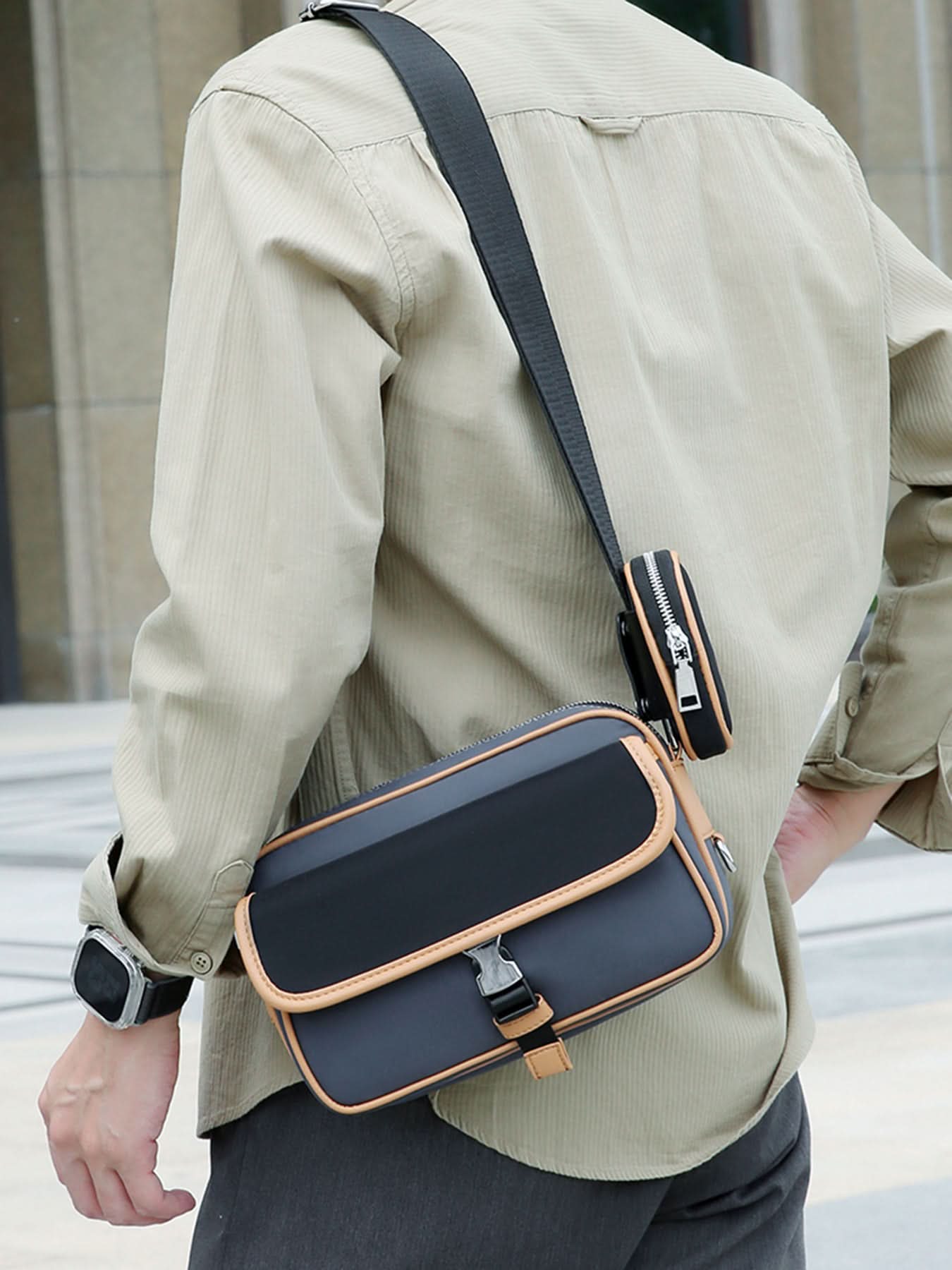 Men's Wear-Resistant Oxford Crossbody Shoulder Bag – Fashionable