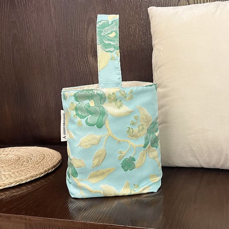 Small Floral Print Bucket Bag – Casual Women’s Handbag