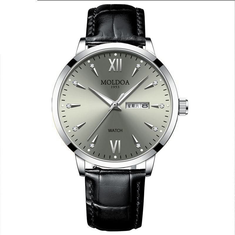 Men’s Skeleton-Style – Waterproof, Luminous, Dual Calendar