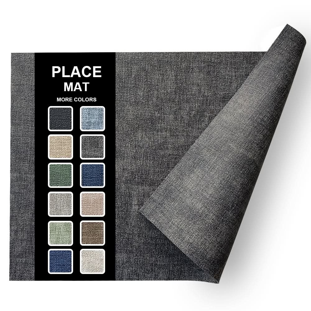 Double-Sided Leather Waterproof Square Placemat