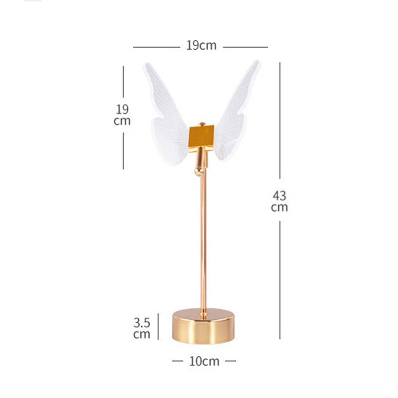 Dimmable Butterfly Night Light – Luxury Acrylic Table Lamp for Bedroom