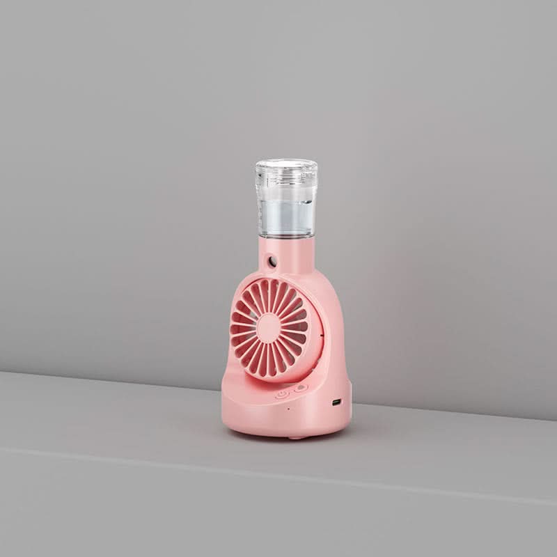 Mini USB Mist Fan – Portable Rechargeable Spray Cooling Fan