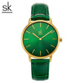 SK Women’s Quartz Watch – Retro Round Dial, Stainless Steel Strap, 30M Waterproof