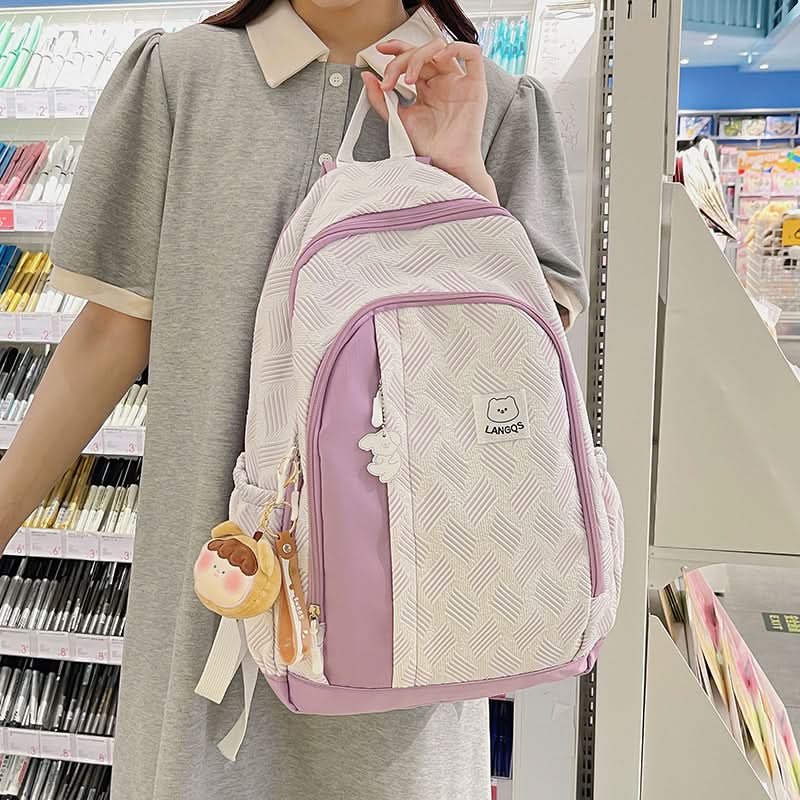Large Capacity Oxford Cloth Cute School Bag for Teens & Travel