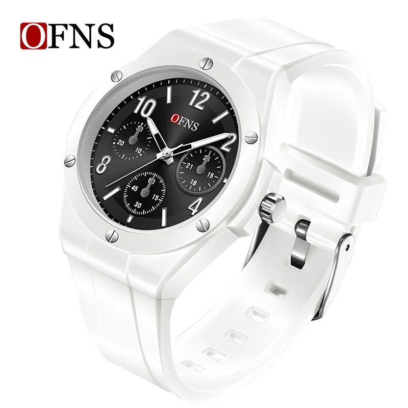 OFNS Men’s Quartz Watch – Waterproof Casual Luminous Dial, 24-Hour Indicator