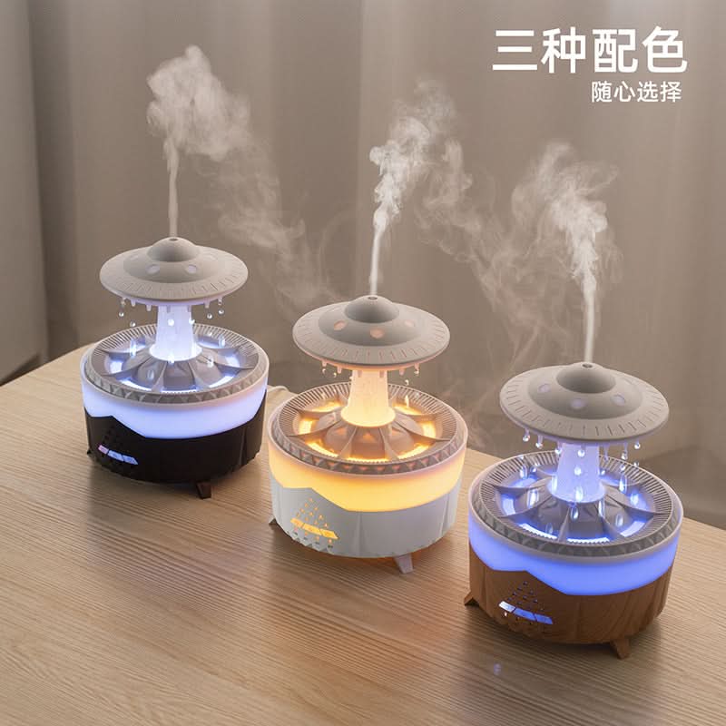 Creative Cloud Raindrop Humidifier with Aromatherapy
