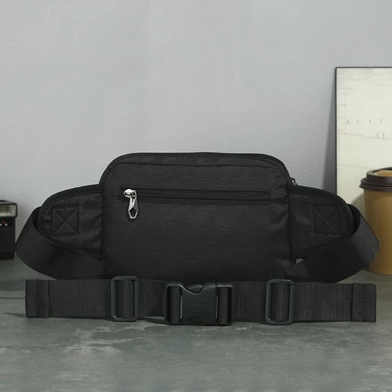 Men’s Waterproof Waist Bag – Multi-Layer Outdoor Chest Pack & Running Messenger Bag