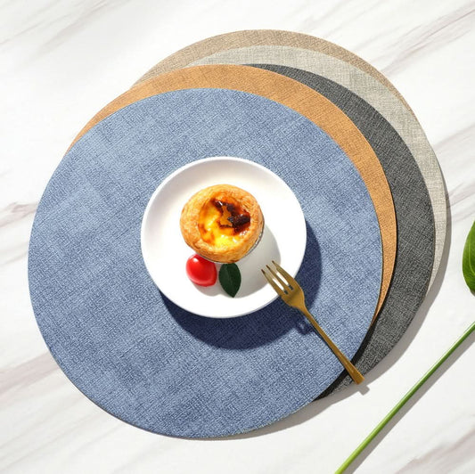 Double-Sided Leather Placemat Heat Insulation