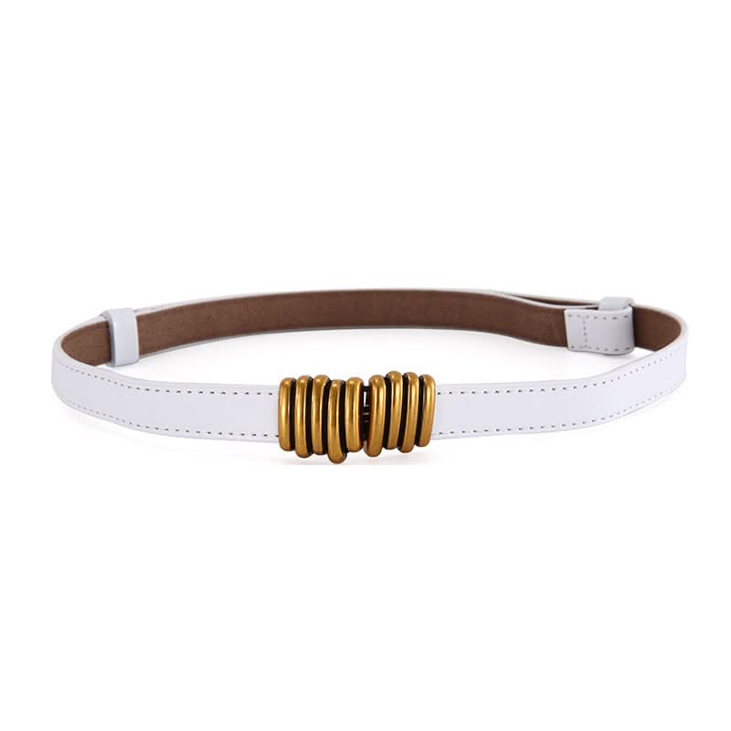 Women's Thin Leather Belt – Adjustable Waist Belt For Dresses, Coats & Sweaters