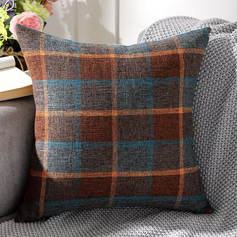 Solid Color Linen Sofa Pillow Covers (Set of 2)