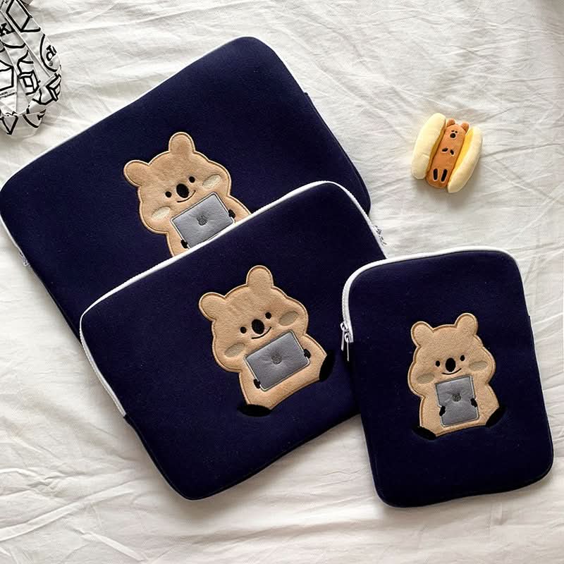 Cute Koala Embroidered Laptop Case