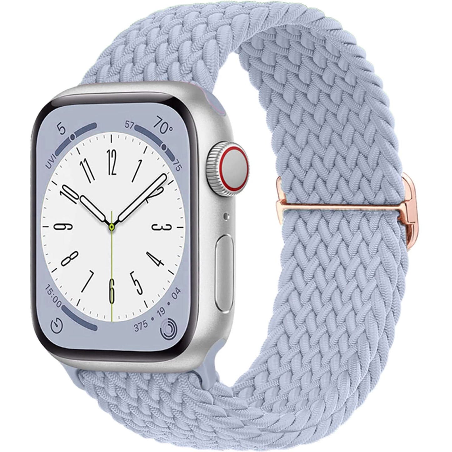 Adjustable Woven Nylon Band for Apple Watch –With Buckle, 38mm-49mm (Only Strap)