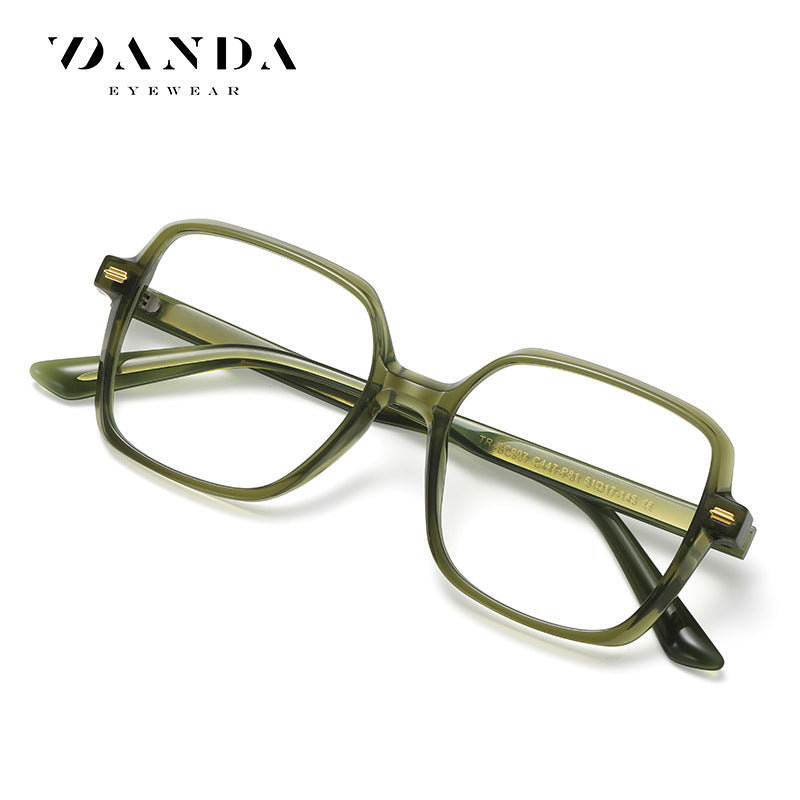 Anti-Blue Light Square Glasses Frame – Unisex 90° Design, Myopia-Ready, Stylish Eyewear