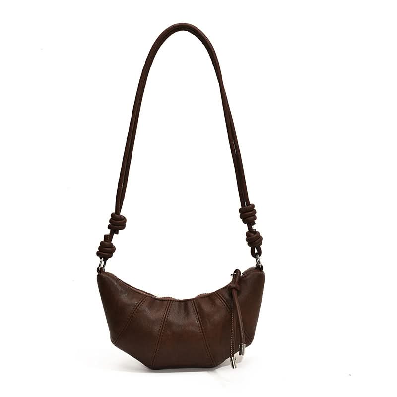 Women’s Retro PU Leather Dumpling Bag – Trendy Small Shoulder Bag