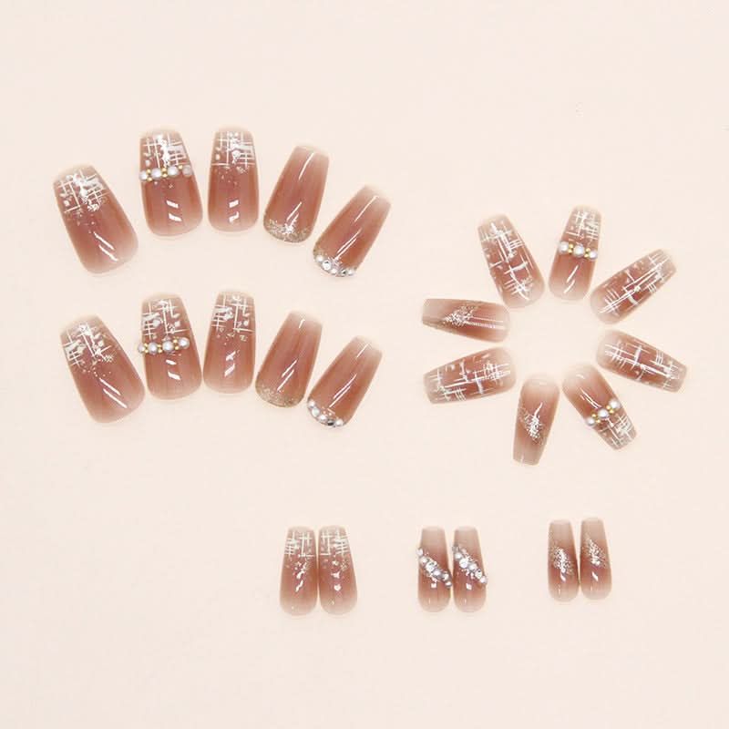 Spring Fragrance Pearl Nail Art – Cute Short Ballet Nails