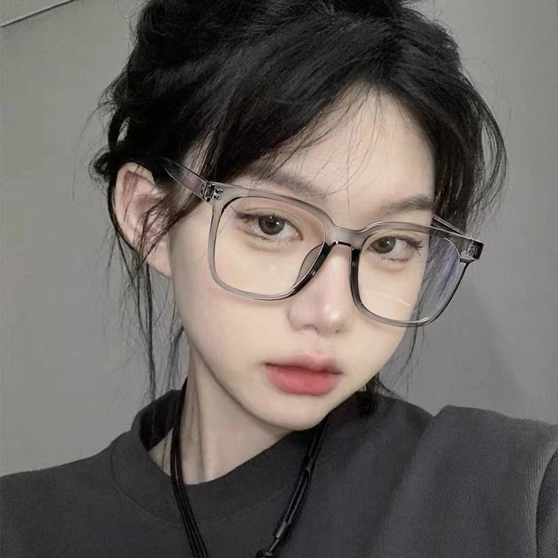 Retro Korean Myopia Glasses Frame – TR90 Anti-Blue Light Eyewear for Men & Women