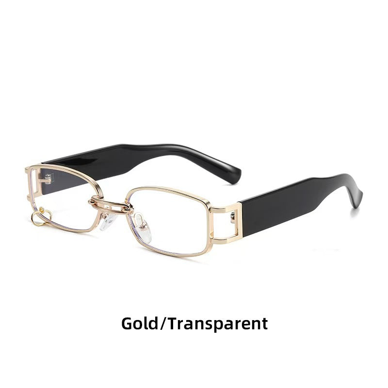 Retro Modern UV400 Sunglasses – Small Metal Frame Trendy Eyewear for Men & Women