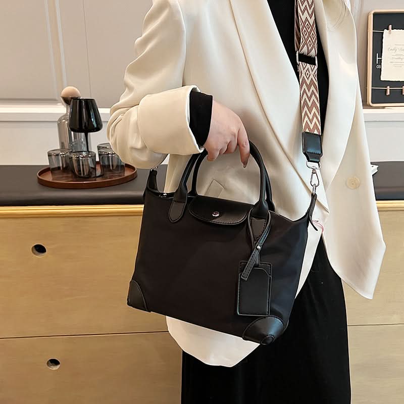 Women's Lightweight Nylon Handbag – Shoulder & Crossbody Bag