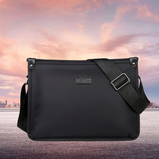 Men’s Waterproof Oxford Crossbody Bag – Business Casual Shoulder Bag
