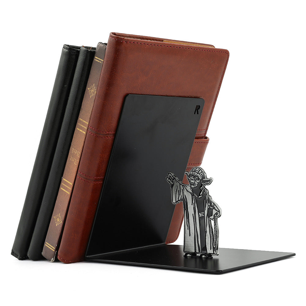 Star Wars Baby Yoda & Mandalorian Metal Bookends – Desktop Organizer