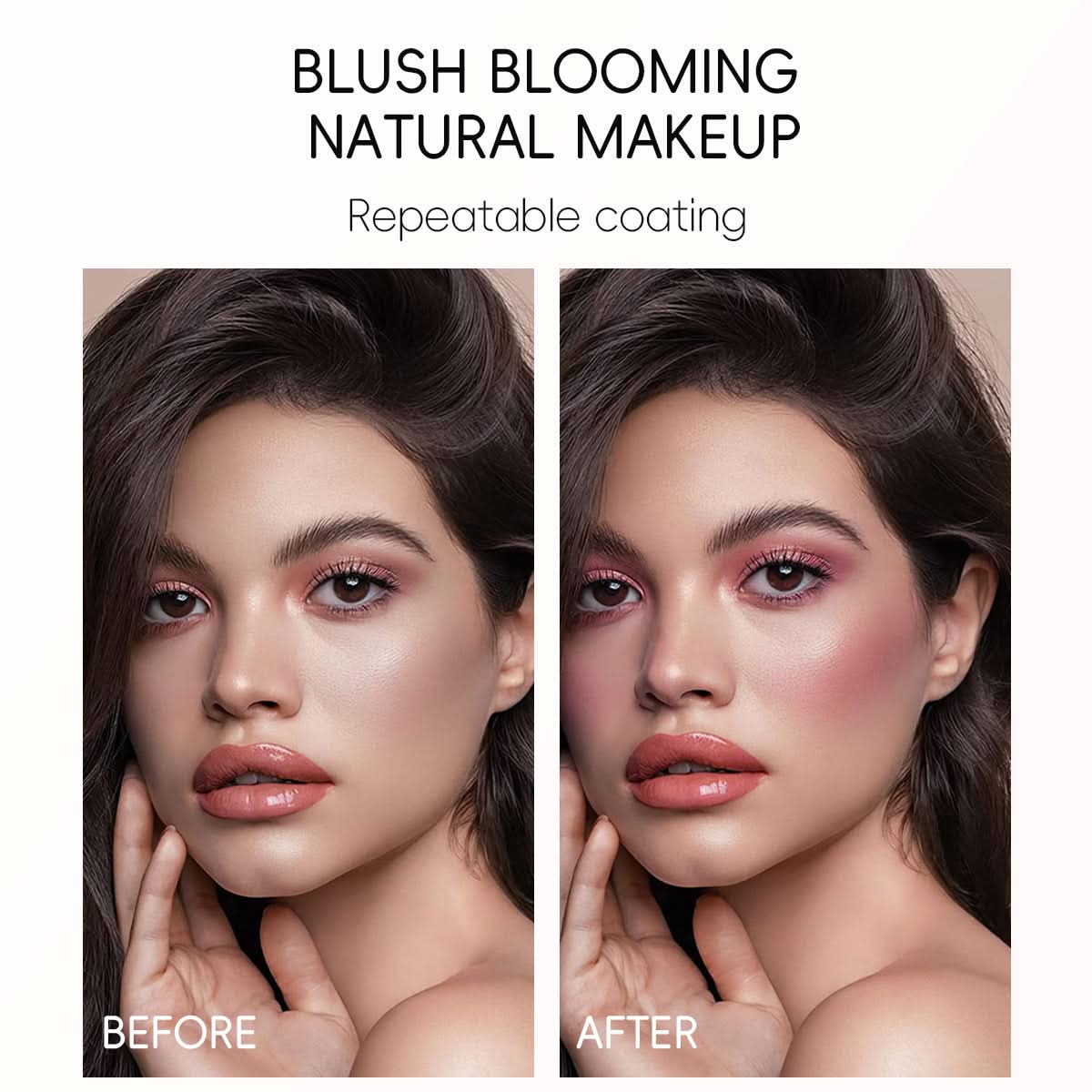 Temperature-Changing Blush Cream – Color-Adaptive, Crystal Glow for Natural Nude Makeup