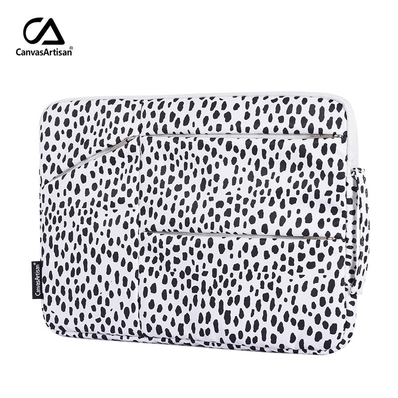 Dalmatian Dots Laptop Sleeve – Waterproof & Shockproof Case for Lenovo & More