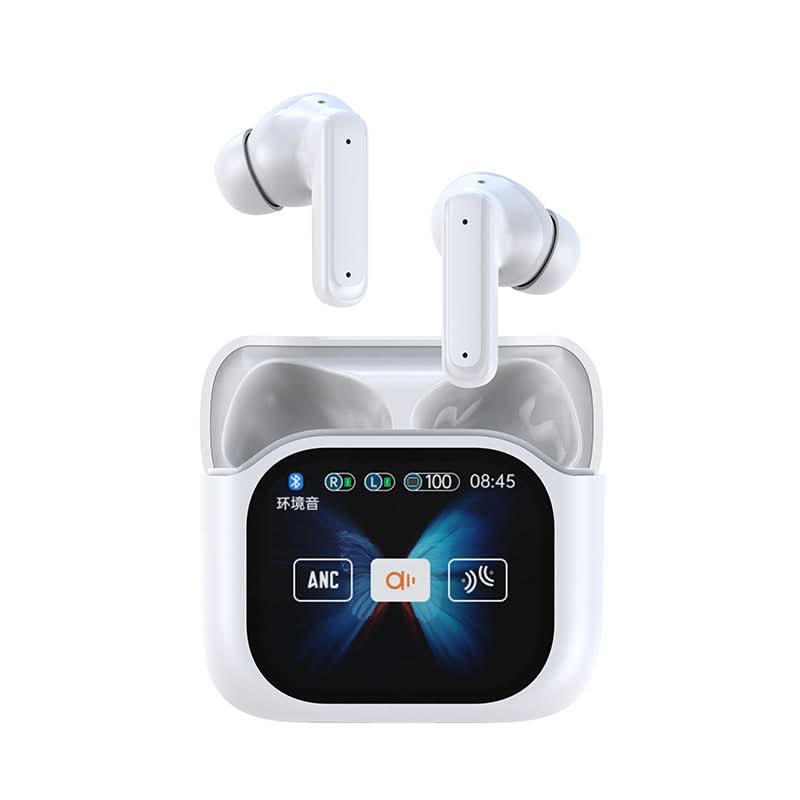 LED Touchscreen Bluetooth Headphones with ANC
