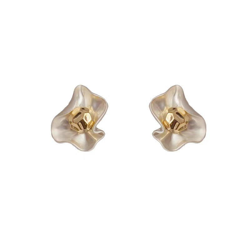 Retro Phoenix Flower Earrings for Women – Geometric Metal Fashion Jewelry