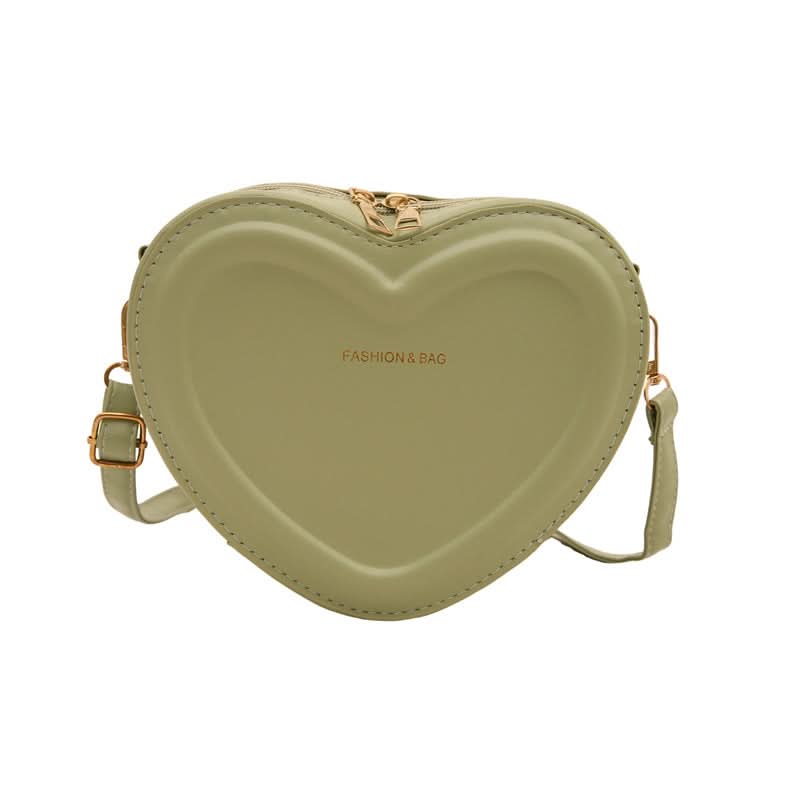 Trendy Heart-Shaped PU Shoulder Bag for Women
