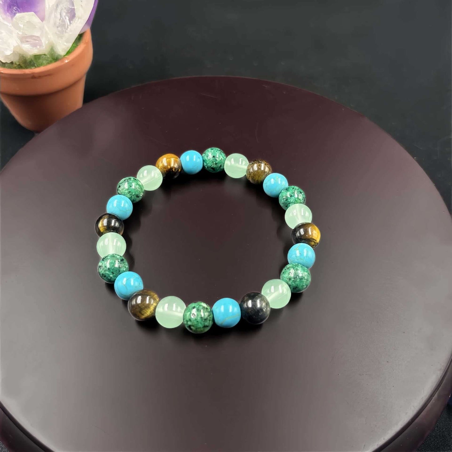 Natural Stone Beaded Bracelet for Men & Women