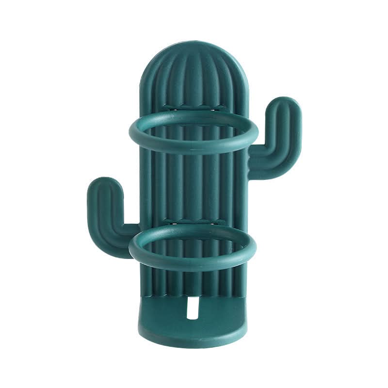 Wall-Mounted Cactus Toothbrush & Storage Rack – Punch-Free Holder