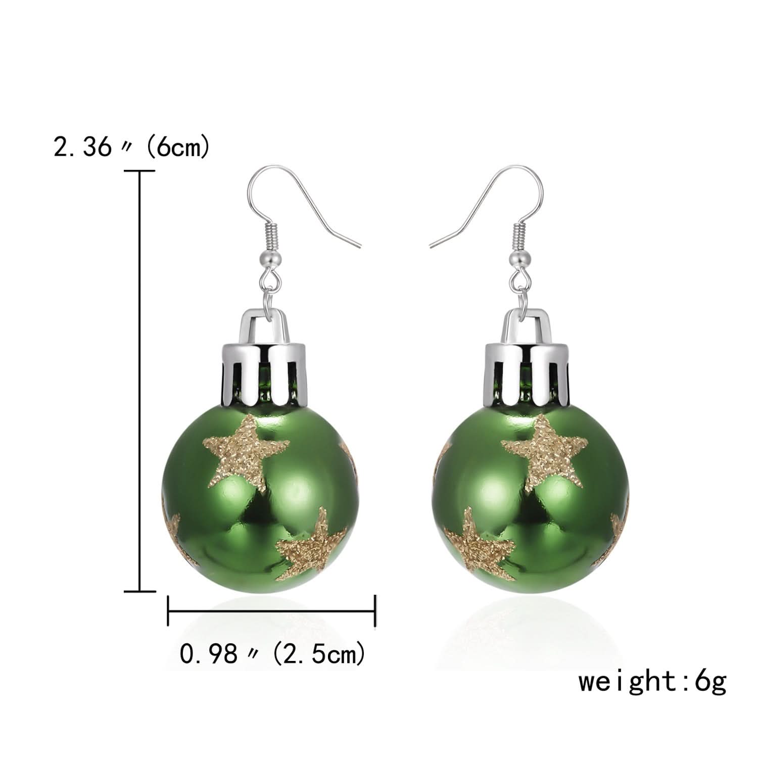 Christmas Snowflake Resin Earrings for Women