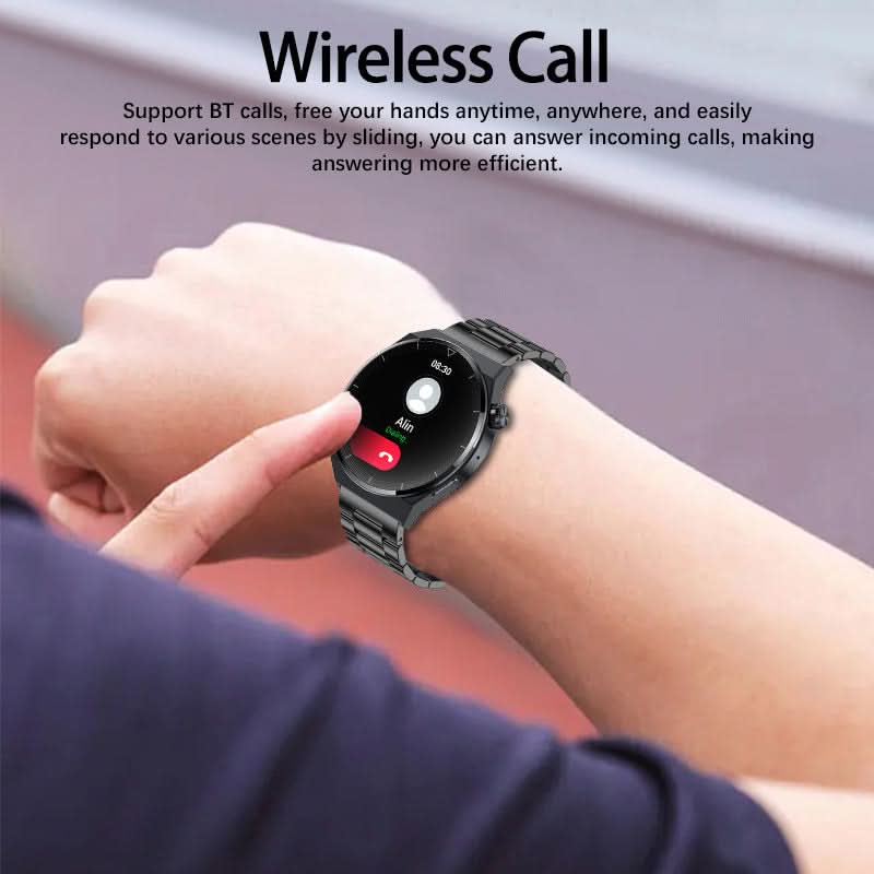 Men’s Round Dial Smart Watch with Bluetooth Calling – Health & Fitness Tracker