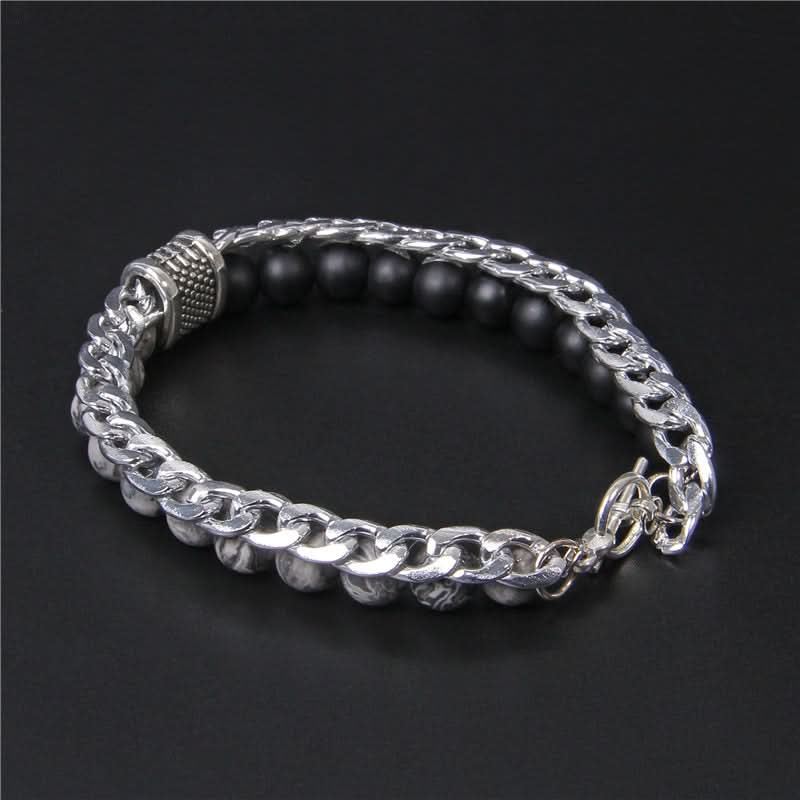 Men’s Trendy Double-Layer Bracelet – For Casual & Business Style