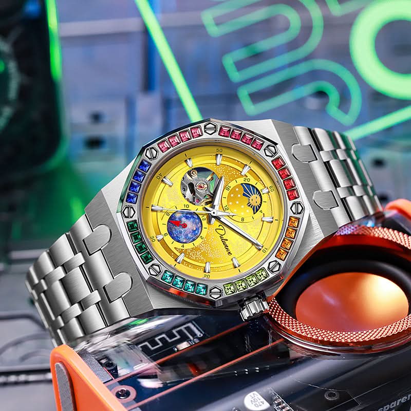 Genuine Mechanical Rainbow Starry Sky Watch