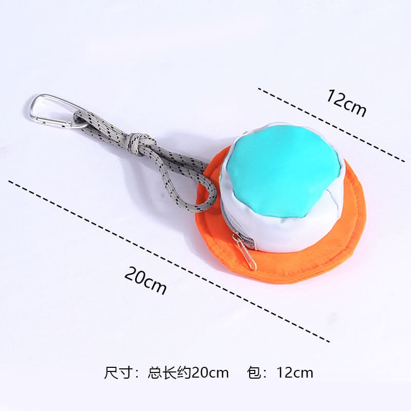 Mini Hat-Shaped Coin & Key Storage Bag – Candy Color Keychain Pouch