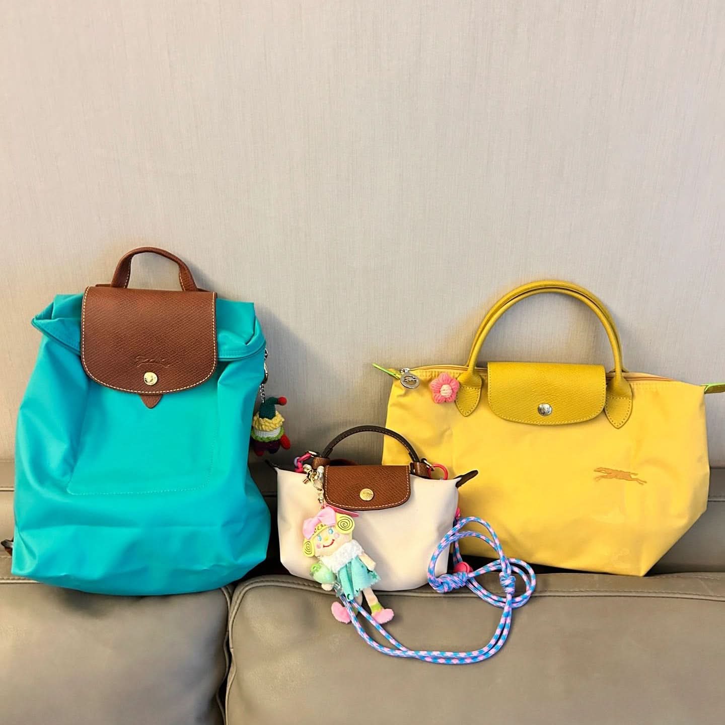 Women's Nylon School Backpack – Stylish Embroidered Shoulder Bag