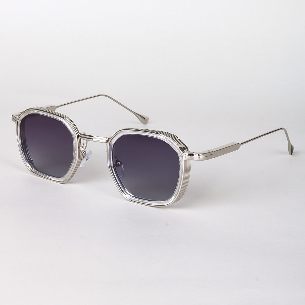 Men's Polarized Square Sunglasses – Full Frame TAC Lenses, Metal Frame