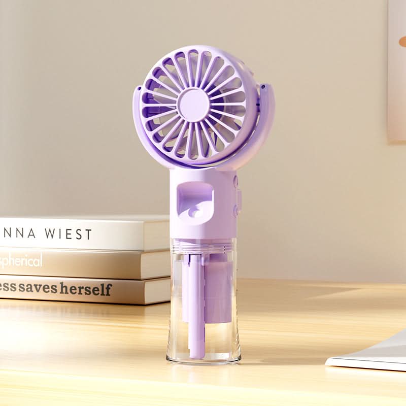 Mini USB Mist Fan – Portable Rechargeable Spray Cooling Fan